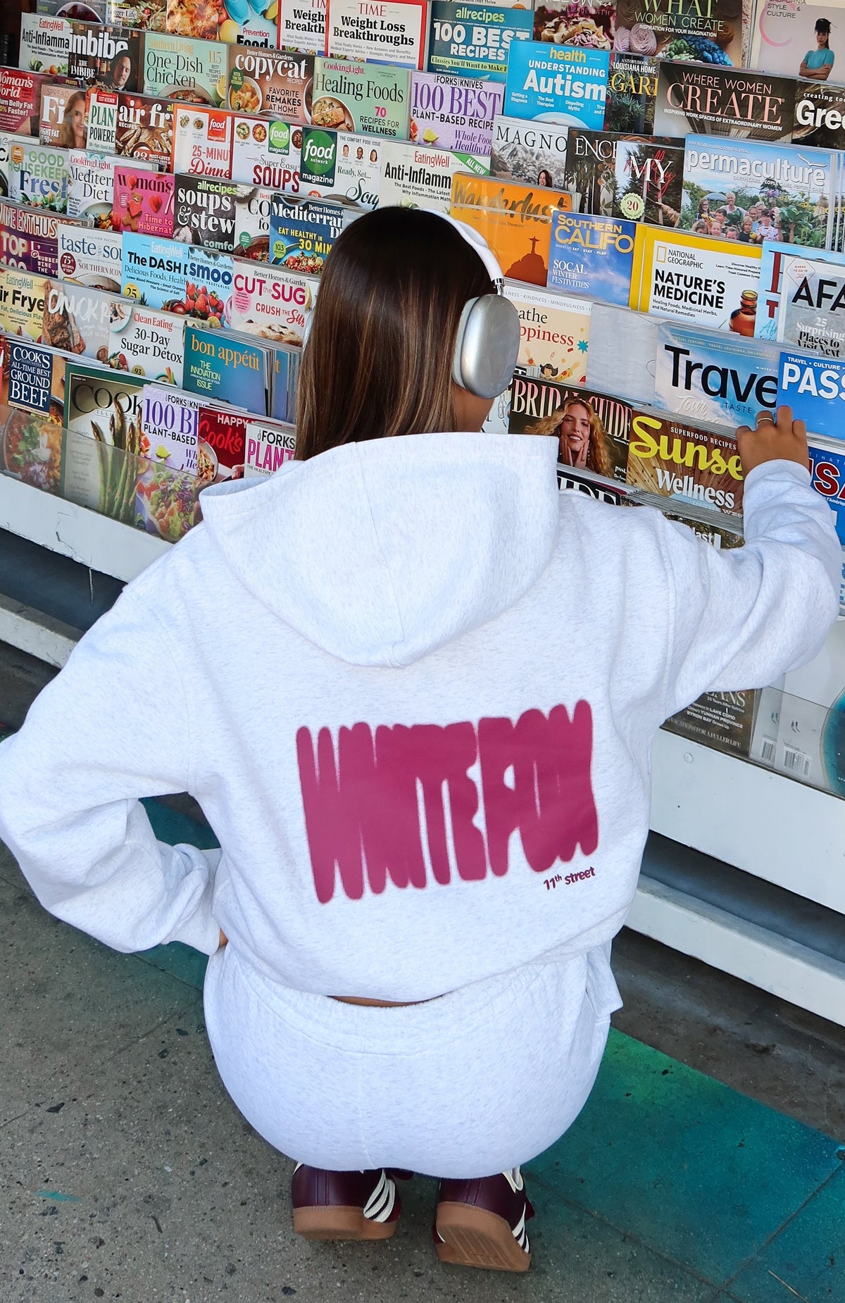 11th Street New York Or Nowhere Oversized Hoodie Berry Blast