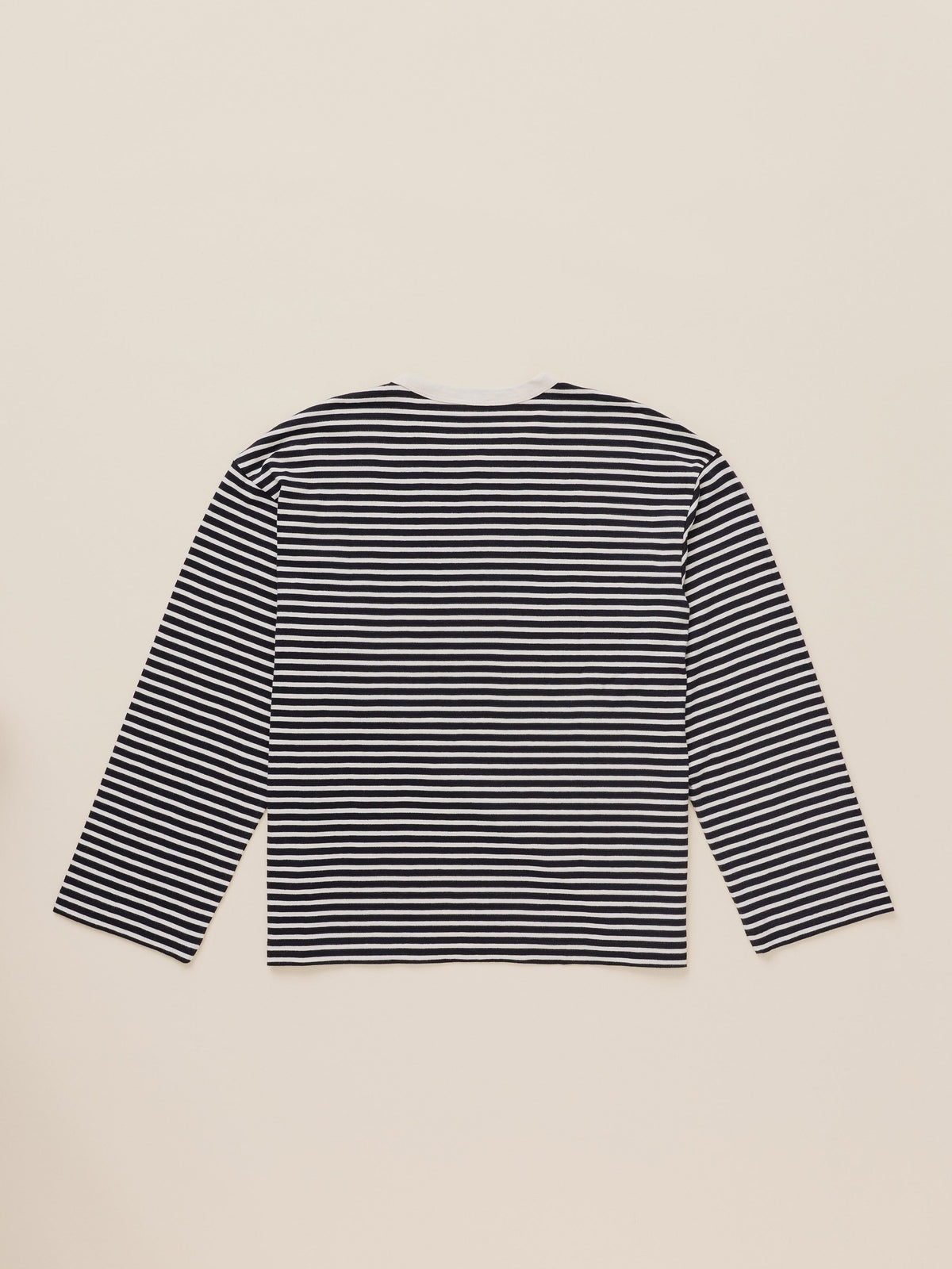 Sunwashed Long-Sleeve Retro Tee - Inkwell Stripe