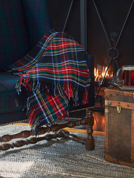 Black Stewart Throw