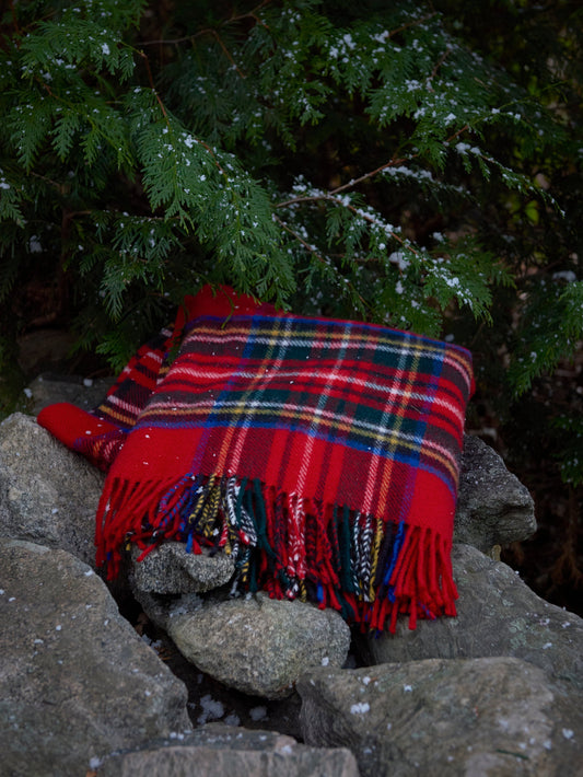 Royal Stewart Plaid Throw