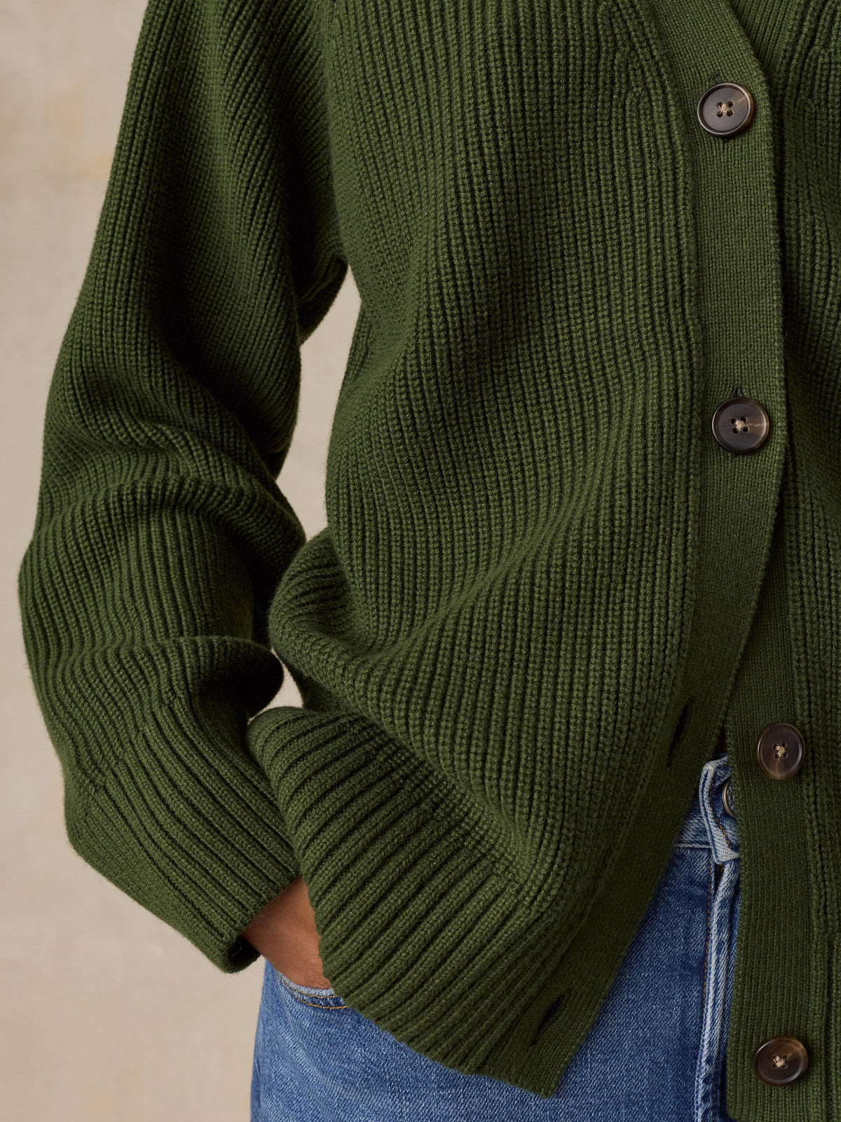 Northshore Cardigan - Deep Green