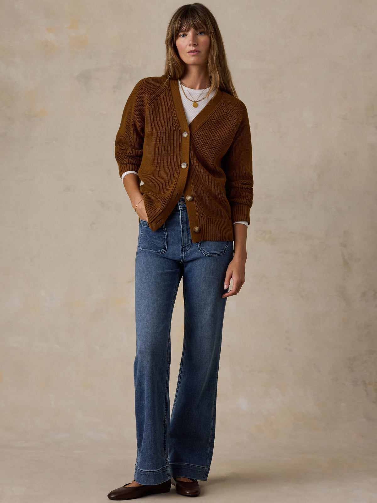 Northshore Cardigan - Toasted Sun