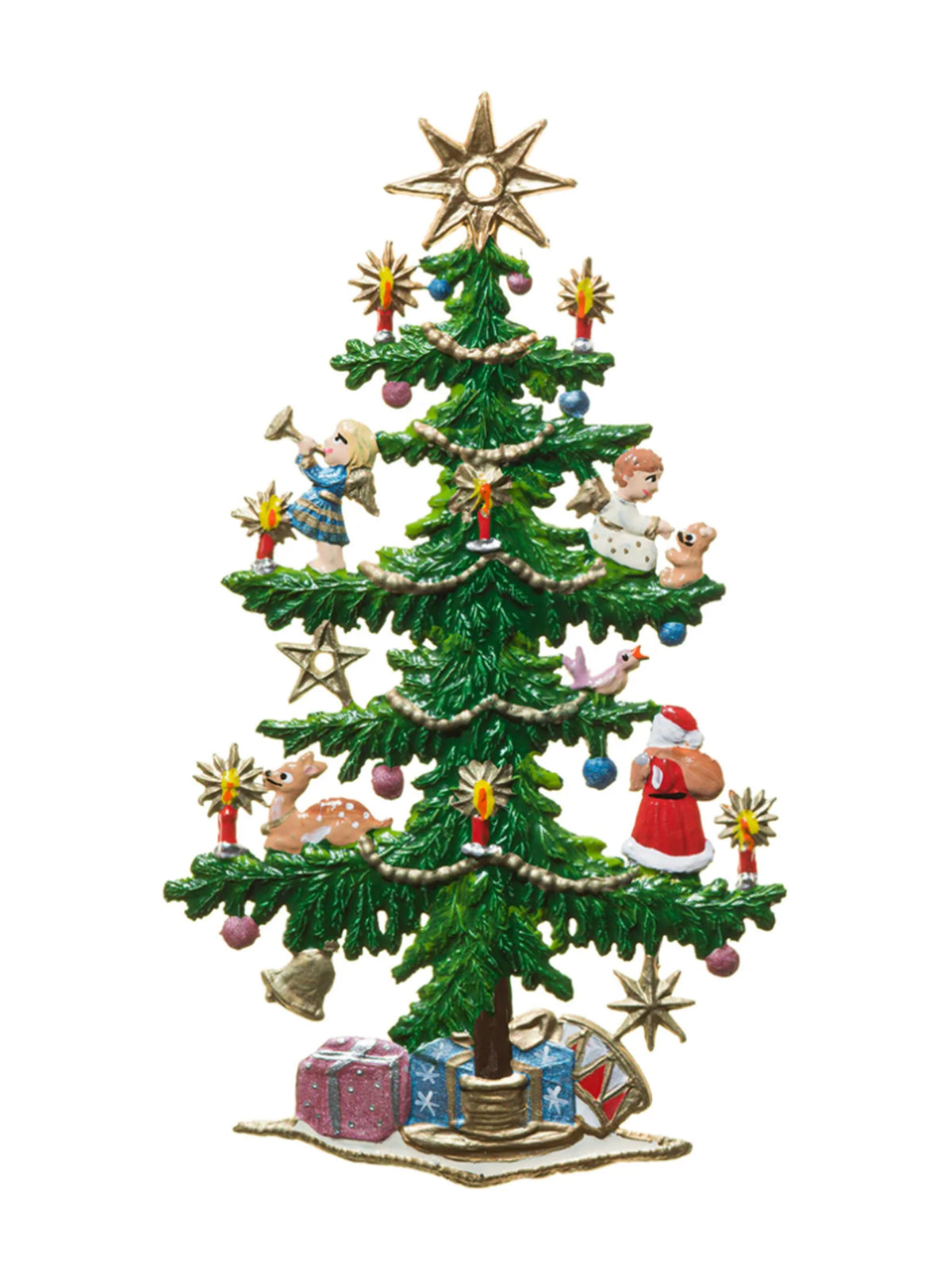 Wilhelm Schweizer Pewter Large Decorated Christmas Tree Ornament