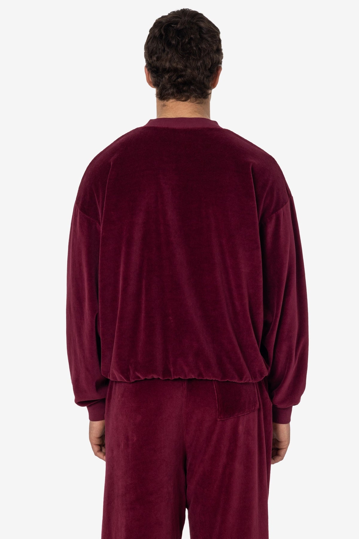 VLR56GD - Garment Dye Velour V-neck Sweatshirt