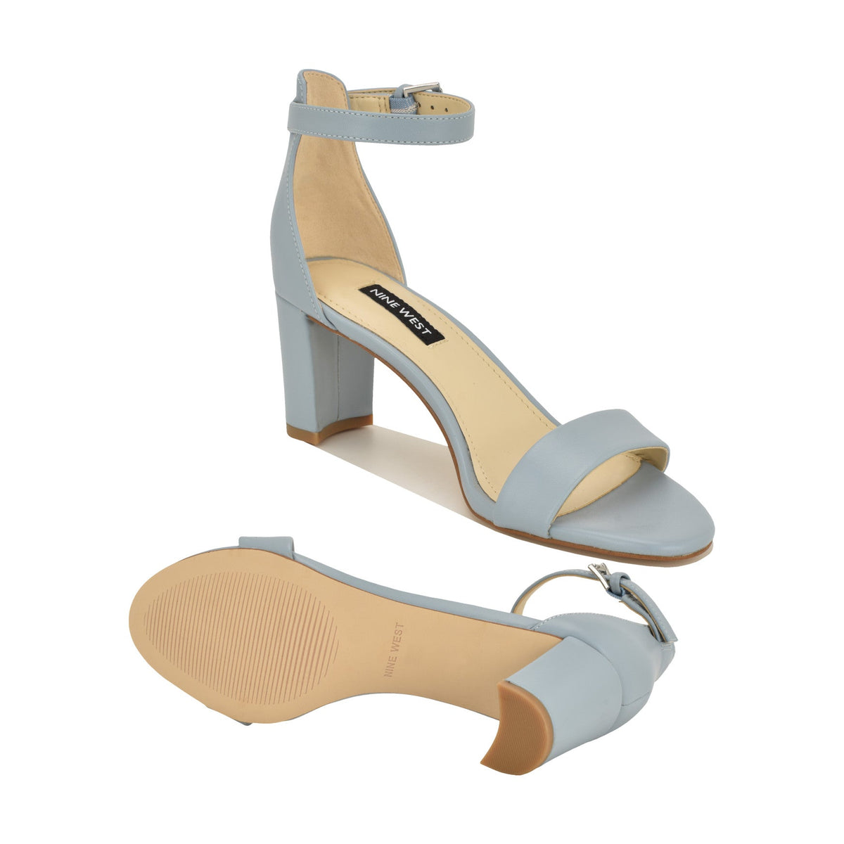 Pruce Ankle Strap Block Heel Sandals
