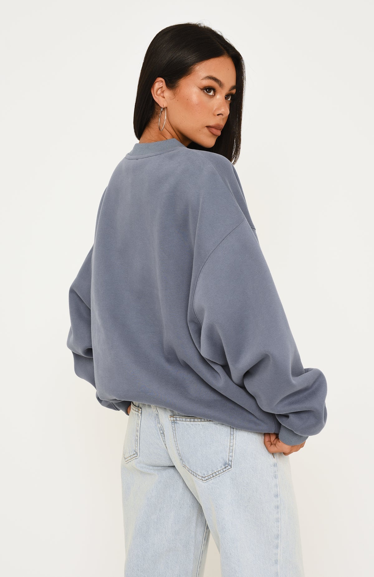 Major Upgrade Oversized Drop Shoulder Sweater Ocean