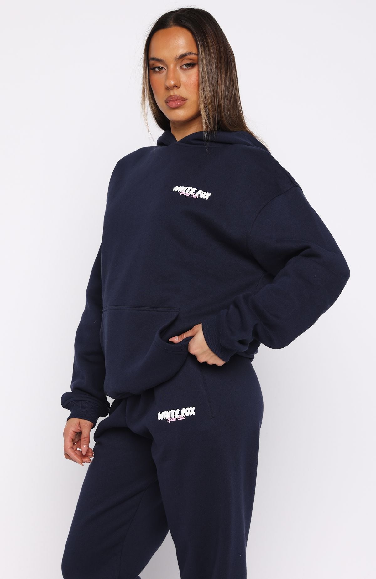 Club 14 Trinity Oversized Hoodie Navy
