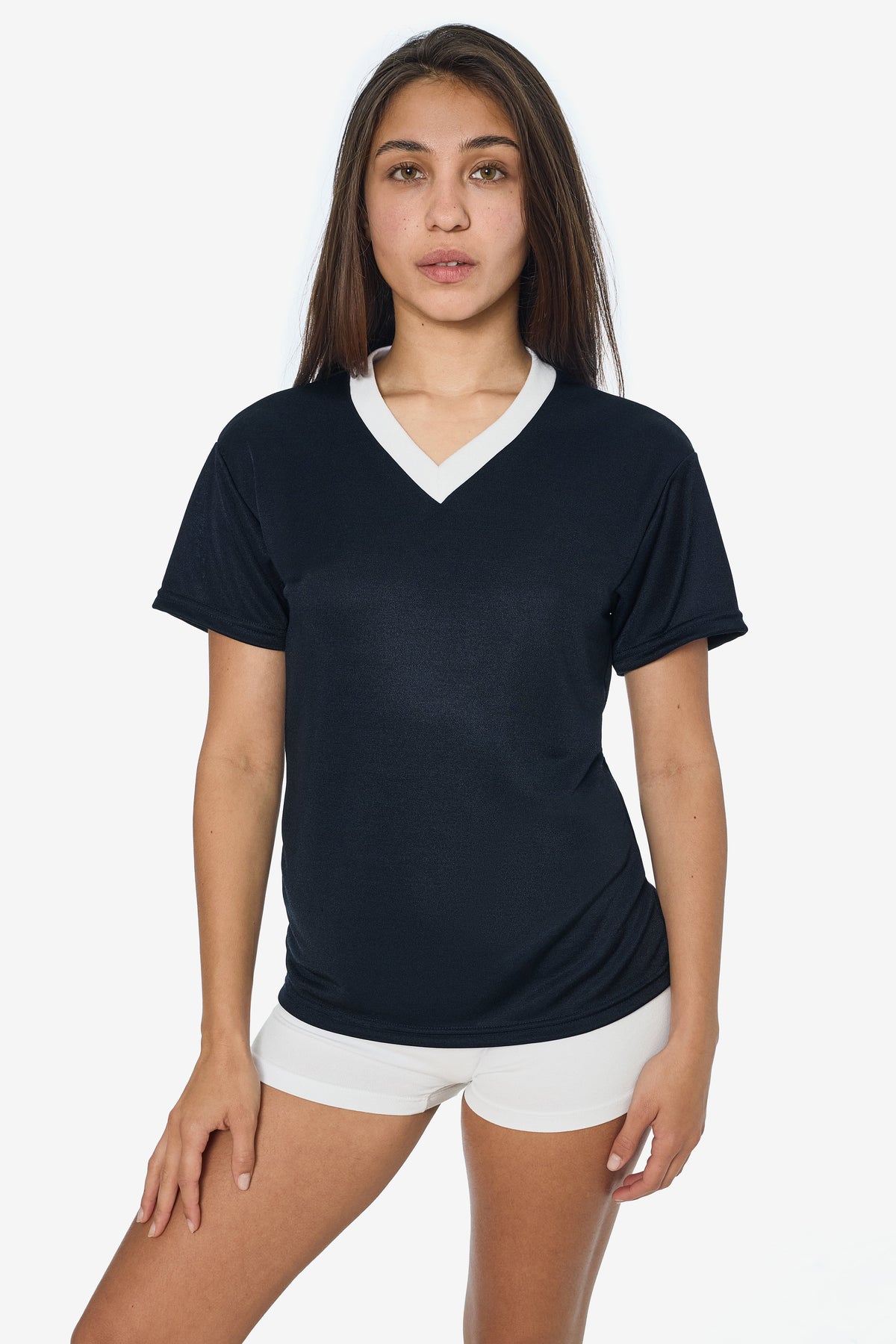 PPQ56 - Boxy Fit V-Neck Tee