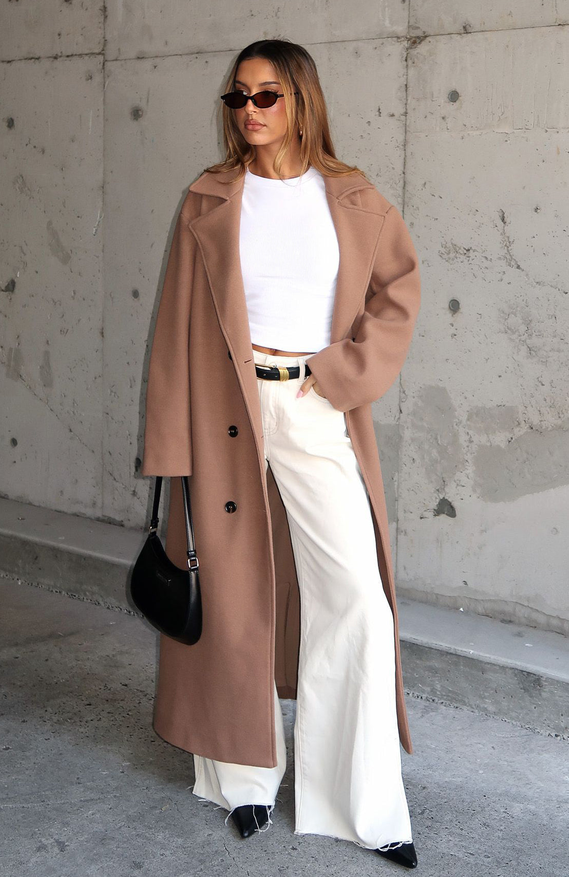 Modern Edge Oversized Coat Caramel