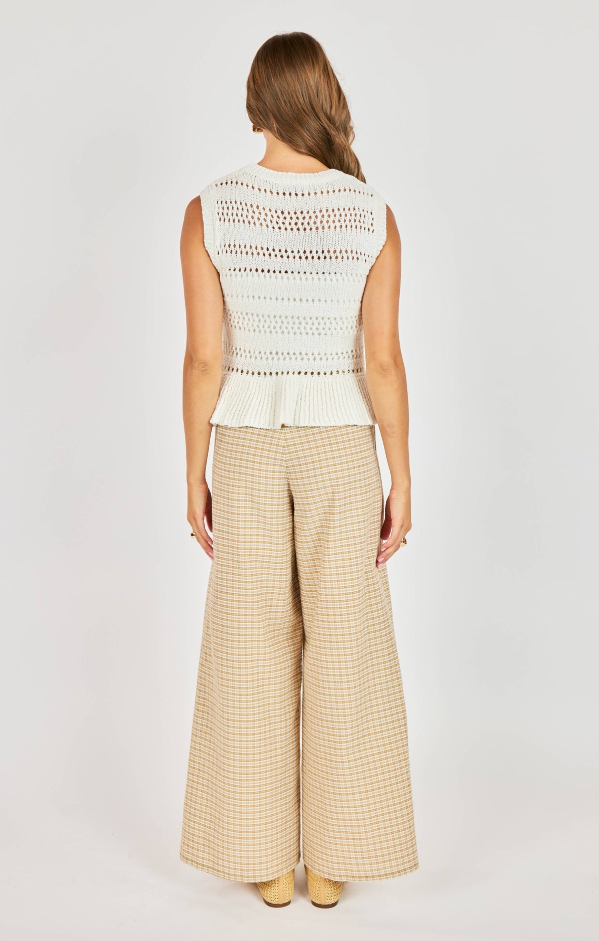 LUCINDA PEPLUM SWEATER TANK