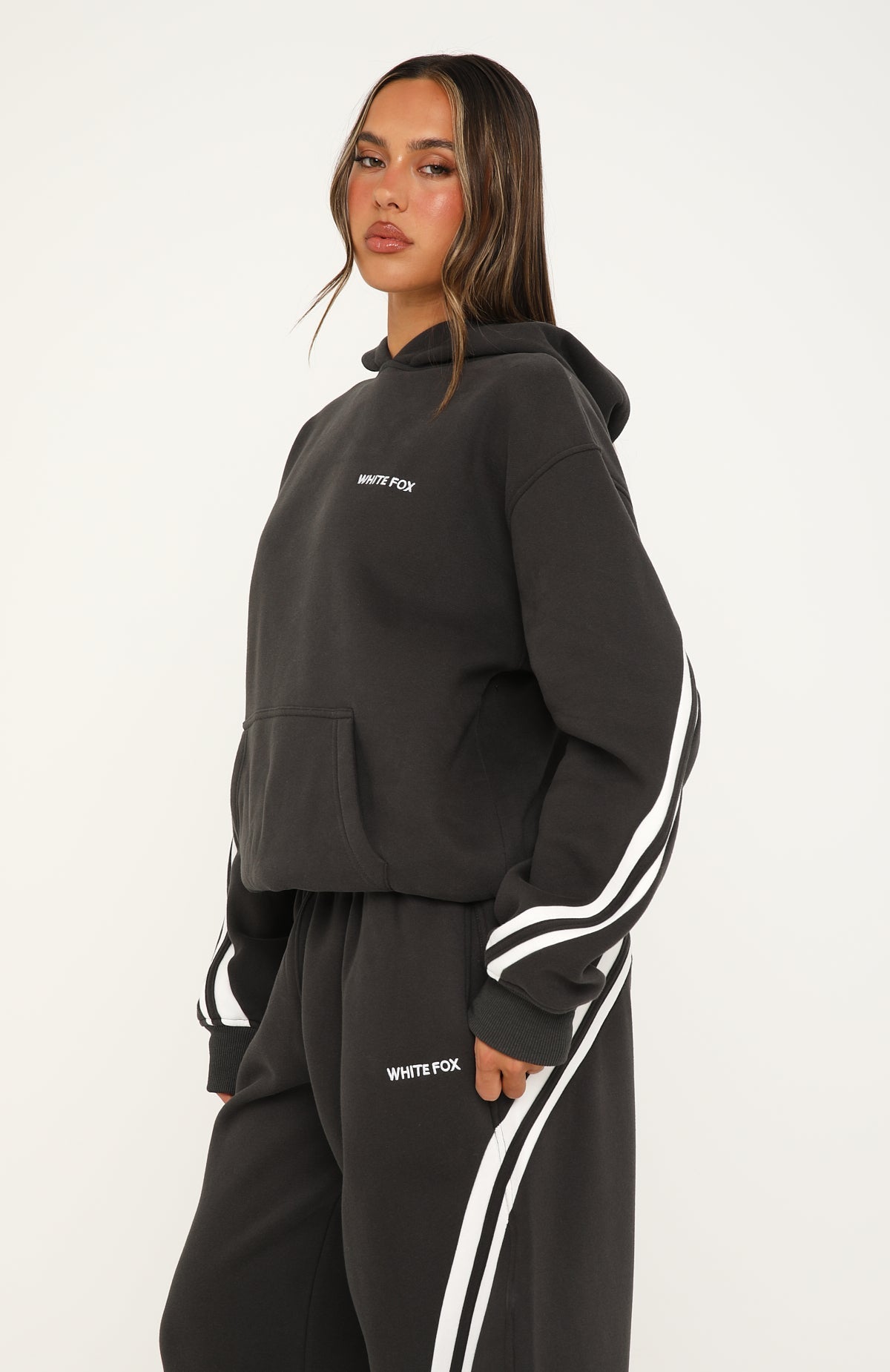 We Both Know Oversized Hoodie Charcoal