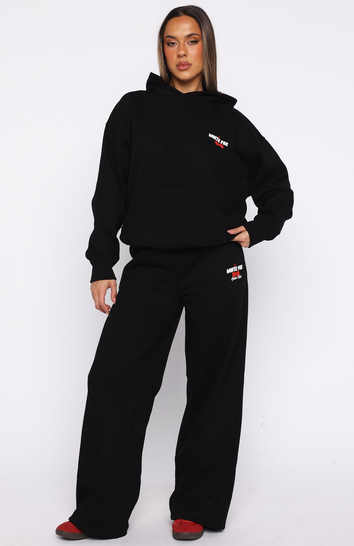 Club 14 Cassie Boxy Hoodie Black